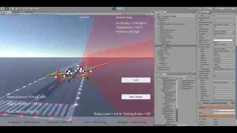 Silantro Unity3D Flight Simulator: A-10 Thunderbolt Simulatenous Tracking and Targeting System Test