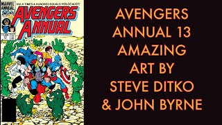 AVENGERS ANNUAL 13-AMAZING STEVE DITKO & JOHN BYRNE ART!
