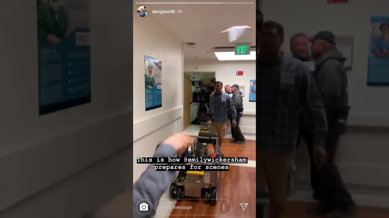 David North's IG Story [paper planes w Emily Wickersham] 12/19/19