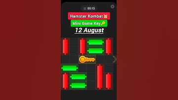 #12august Hamster Kombat Daily Mini Game | Daily Mini Game Key #hamsterkombat