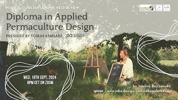 Diploma in Applied Permaculture Design: Joanna Bojczewska