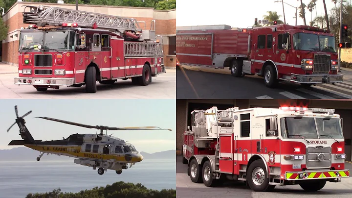 Fire Trucks & Police Responding - Best of 2021 Com...