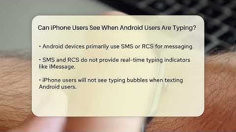 Can iPhone Users See When Android Users Are Typing? - Talking Tech Trends