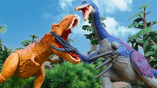 Saving Dinosaurs from MAD Therizinosaurus! Super T-Rex Rescue Adventure🦖Dinosaur Action Figures