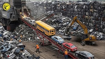 25 meest waanzinnige versnipper- en verbrijzelmachines die alles vernietigen Machine #1