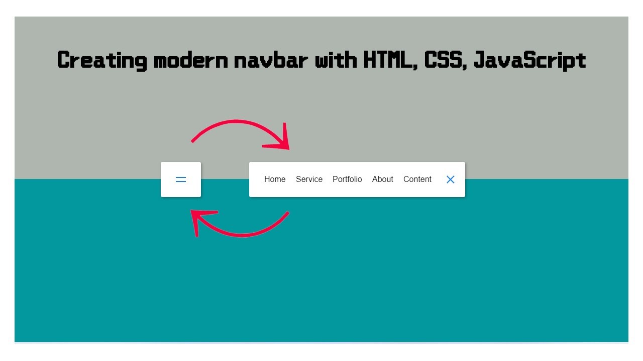 Nav bar style using HTML, CSS and JavaScript. Part II. - YouTube