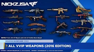 【OUTDATED】All VVIP Weapons Showcase! | CROSSFIRE 2.0