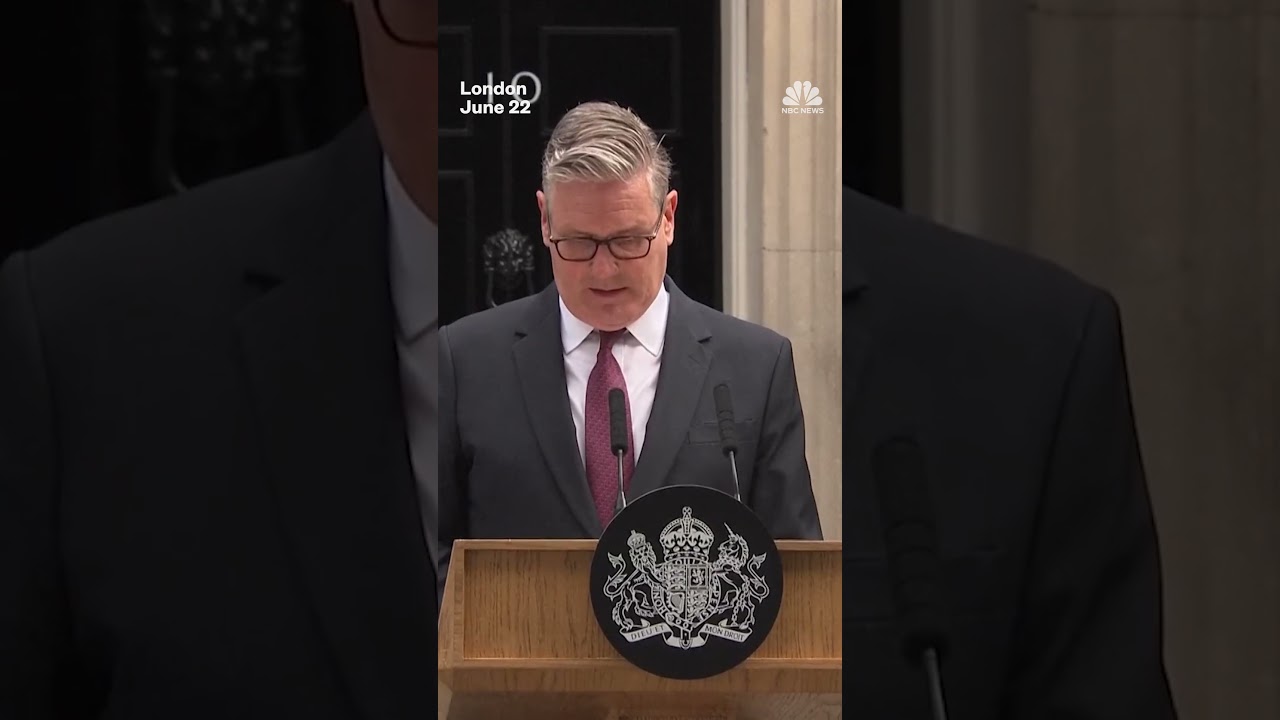 British Prime Minister Keir Starmer announces that he will resign