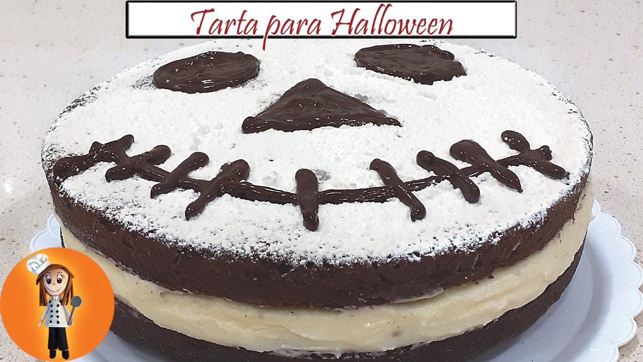 Tarta para Halloween fácil y terrorífica | Receta de Cocina en Familia