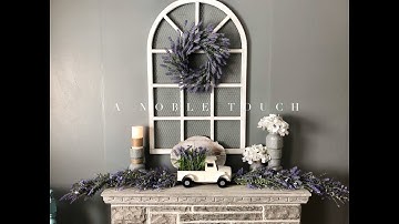 Easy DIY Lavender Wreath, Grapevine Floral Wreath by A Noble Touch