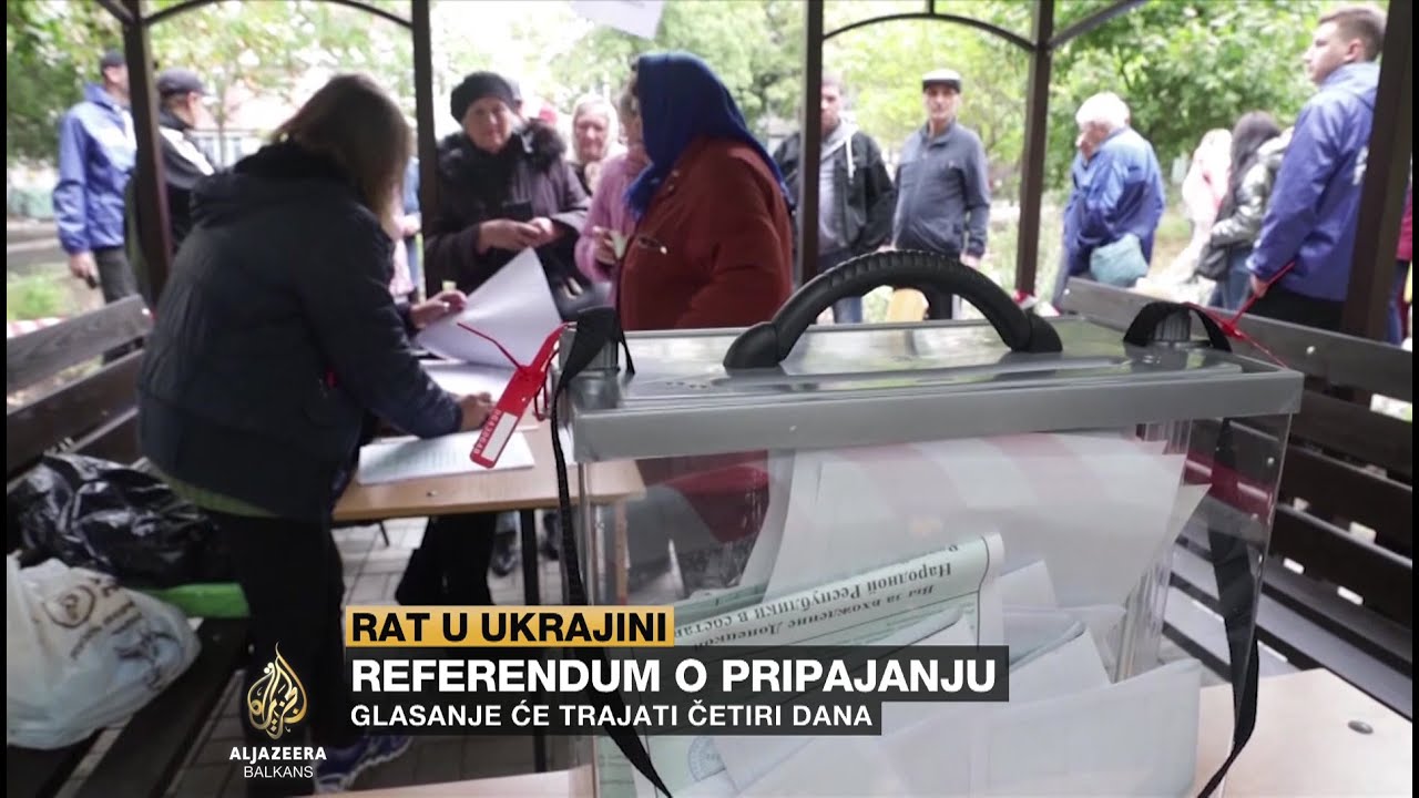 استفتاء بشأن الانضمام إلى روسيا في المناطق الأوكرانية المحتلة