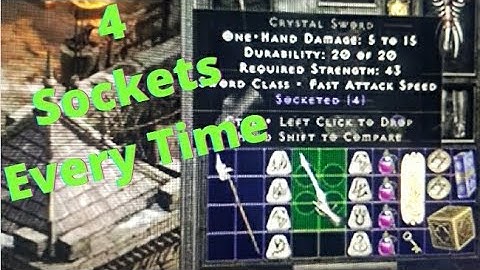 D2R: How to get a 4 socket sword every time!!!