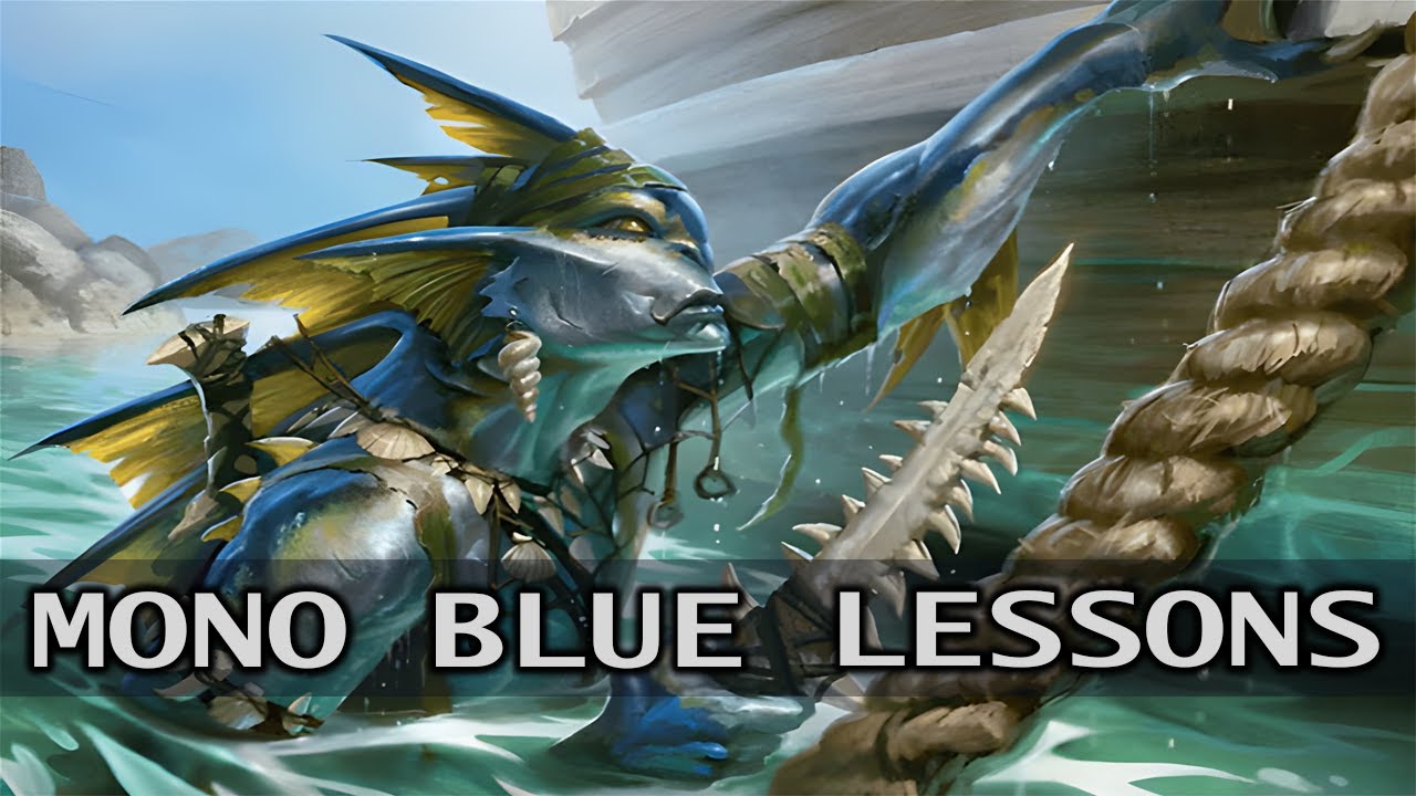 Mono Blue Lessons | Limit 4 Singleton Rare/Mythic, 15 Uncommon Gentry Standard Budget Deck MTG Arena