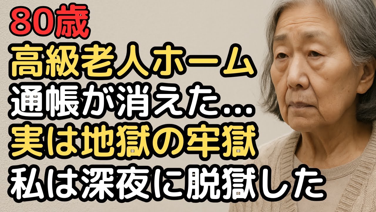80歳女性、高級老人ホーム入居1ヶ月で脱出。誰にも言えない施設の真実