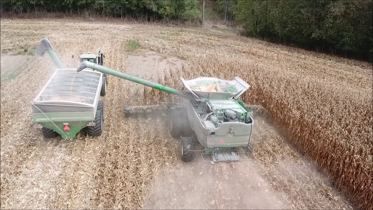 DONNIE MYERS FARMS BROWNSVILLE, IN SHELLING CORN OCT 10TH, 2019 BELL