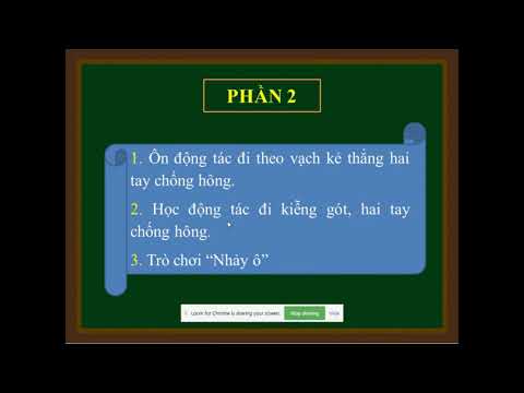Thể dục 2: Đi kiễng gót, hai tay chống hông. Trò chơi Nhảy ô