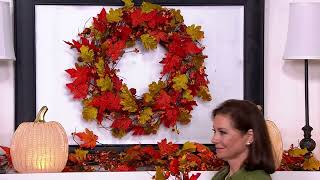 Mini Pumpkin and Autumn Leaf Collection by Valerie on QVC