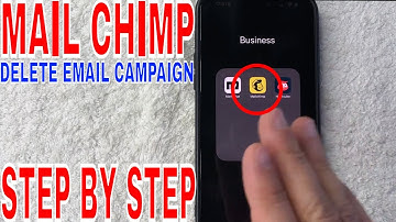 ✅  How To Delete E-mail Campaign In Mailchimp App 🔴
