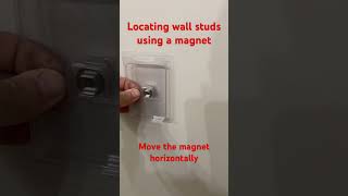 Finding wall studs using a magnet-Part 2, #diy
