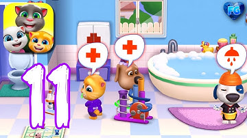 My Talking Tom Friends - Gameplay Walkthrough Part 11: Sick... (iOS,Android) [HD]