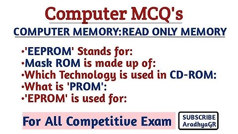 Computer Memory Multiple Choice questions|Read Only MemoryMCQ