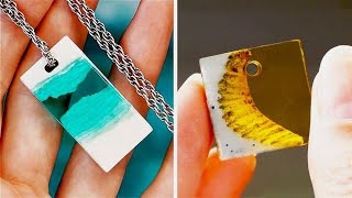 21 CHEAP AND EASY DIY JEWELRY IDEAS GYPSUM + EPOXY RESIN