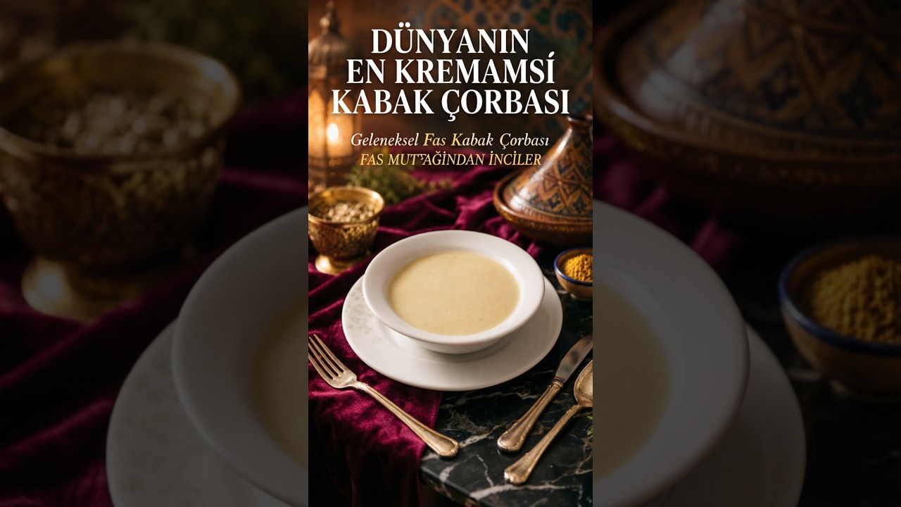 Bu Pratik Çorbayı Lütfen Deneyin! ✨ Dünyanın En Kremamsı Kabak Çorbası | Fas Mutfağından İnciler