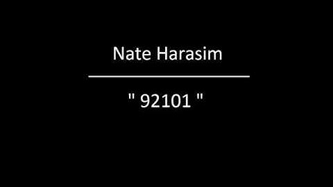 Nate Harasim - 92101