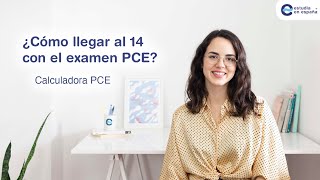 Calcular nota PCE UNED y cómo llegar al 14 de la nota de corte con el resultado de los exámenes.