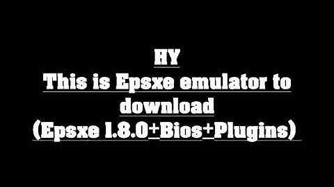 Psx,Ps1 emulator (Epsxe 1.8.0)+Full bios and plugins