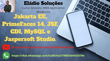 Curso Gratuito de Jakarta EE, PrimeFaces, JSF, CDI, MySQL e Jaspersoft Studio!