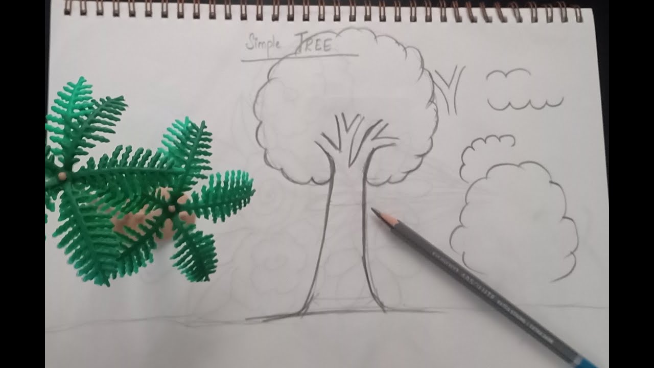 SIMPLE TREE drawing | tips and techniques | easy to draw | anyone can ...