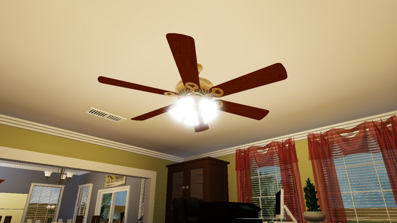 Funny Ceiling Fan House Realistic Game Roblox YouTube