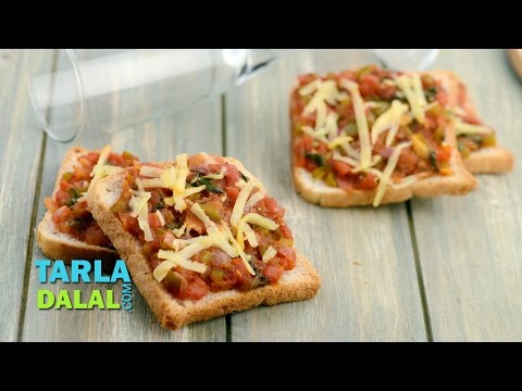 bread-pizza/-veg-quick-and-easy-pizza-recipe/-snack-by-tarla-dalal