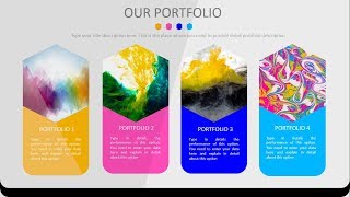 Portfolio slide in PowerPoint