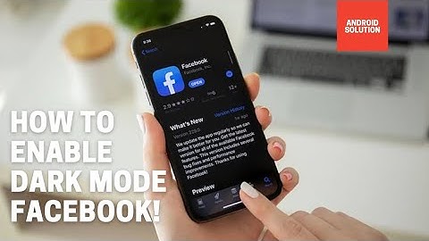 Enable Dark Mode on Facebook||Android and iOS