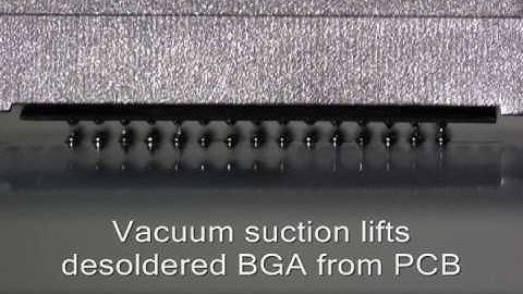 BGA Rework - Removal with ATCO model AT-GDP BGA Rework Station