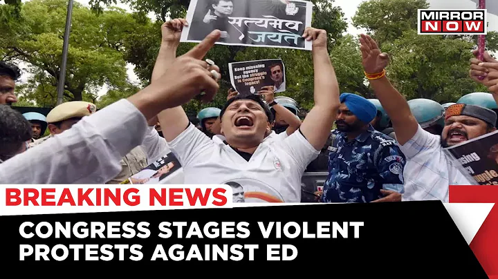 Congress Stages Protest Against ED Across Country For Questioning Sonia Gandhi, Water Cannons Used