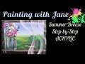 Summer Breeze Step by Step Acrylic Painting on Canvas for Beginners