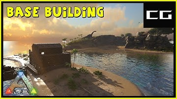 Base Building And Our First Dinos - Complete The Ark Ep #2