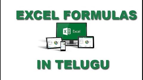 Ms Excel In Telugu Text Formula [www.timecomputers.in]