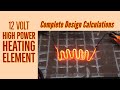 How to make 12 volt High Power Heating Element | Nichrome Heater Wire | DIY 12v DC Heater Wire