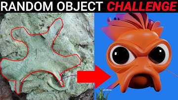 Turning Random Objects Into Characters | Random Shape Art Challenge