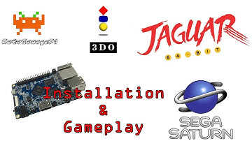RetrOrangePi 4.1 OrangePi PC - 3DO Jaguar Saturn Installation and Gameplay