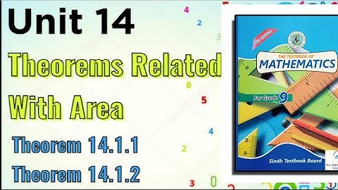 Class 9 | Unit 14 | Theorems Related with Areas | Theorem 14.1.1 , 14.1.2