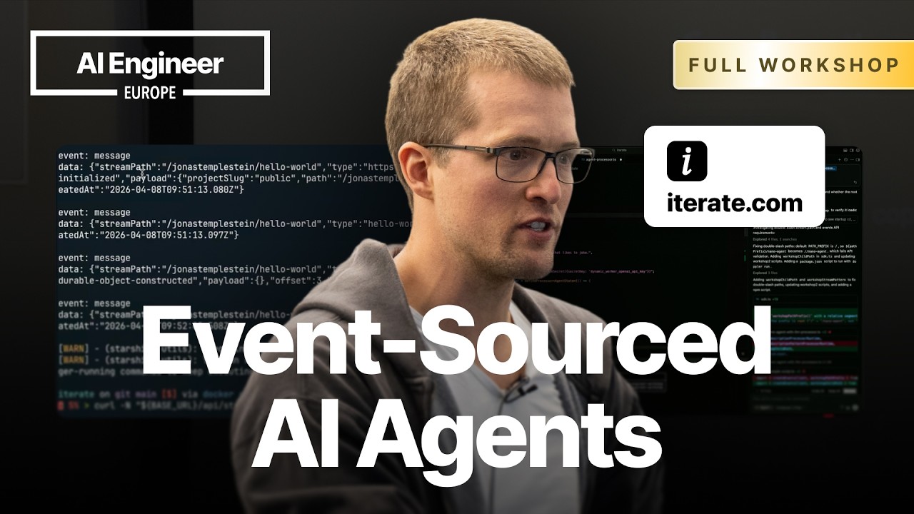 Make your own event-sourced agent harness using stream processors — Jonas Templestein, Iterate