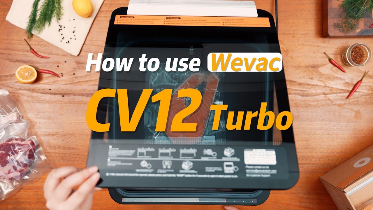 Wevac Oil Pump 12 inch Chamber Vacuum Sealer, CV12 Turbo, Powerful and Heavy-Duty, Ideal for Liquid or Juicy Food Including Fresh Meats, Soups, Sauces