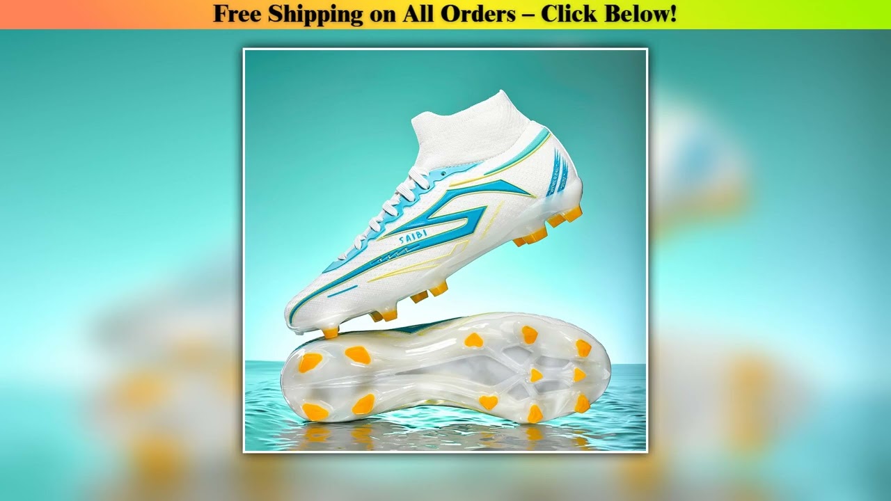 New Men Soccer Shoes Grass Professional Football Boots Unisex Training Sport Breathable