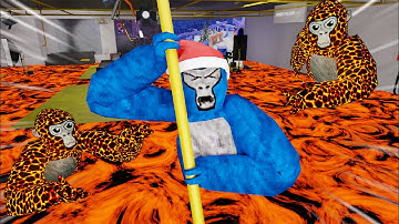 Crazy Monkes Speel 2 STORY MONKE OP DE PLANK | Gorilla Tag Minigames (Deel 2)