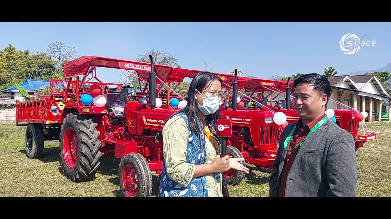 Horticulture Dept Lower Dibang Valley distributes Tractors to SHGs under Atmanirbhar Bhagwani Yojana